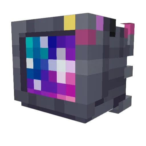 Dimmedgalaxy Minecraft avatar head, 3D render