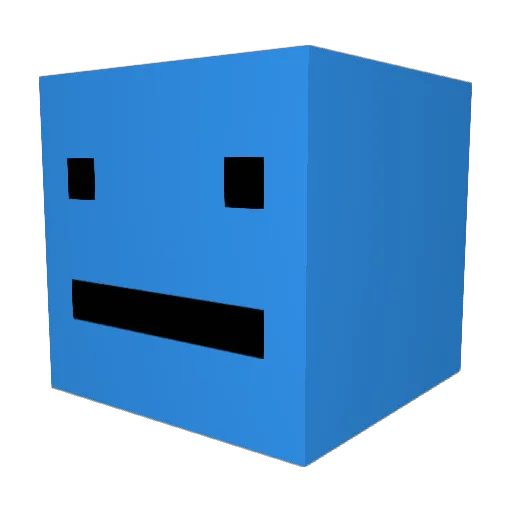 DimmerIce Minecraft avatar head, 3D render