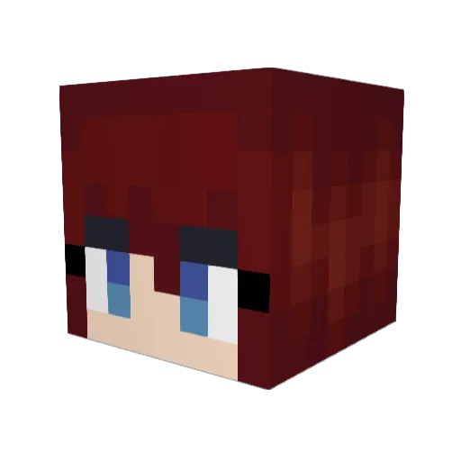 Dimmock Minecraft avatar head, 3D render