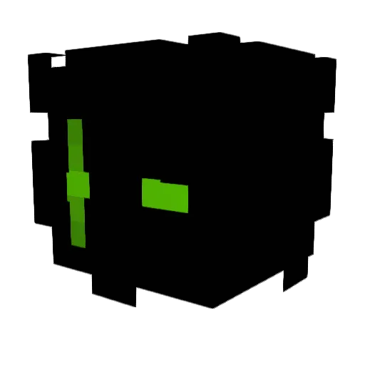 Dimmu64 Minecraft avatar head, 3D render