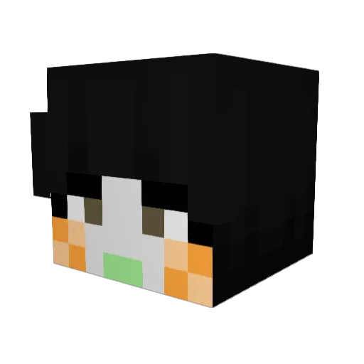 DimonMolot Minecraft avatar head, 3D render