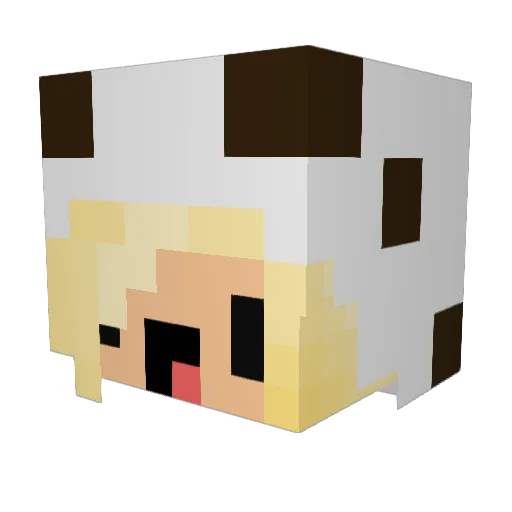 DimondBlade64 Minecraft avatar head, 3D render