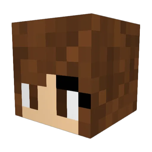 DimondGenie Minecraft avatar head, 3D render