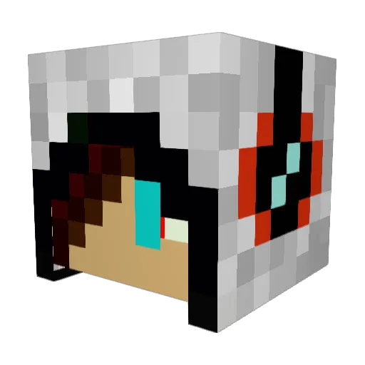 DimondSteve37 Minecraft avatar head, 3D render