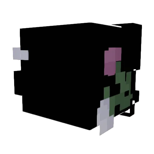 Dimotives Minecraft avatar head, 3D render