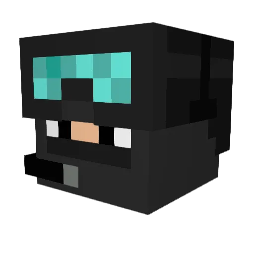 DimpleGrubb Minecraft avatar head, 3D render