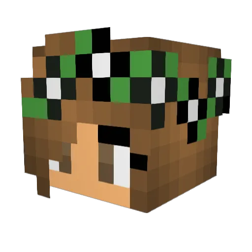 Dimples19_niggs Minecraft avatar head, 3D render