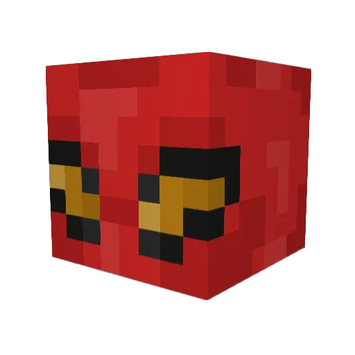 Dimzskss Minecraft avatar head, 3D render