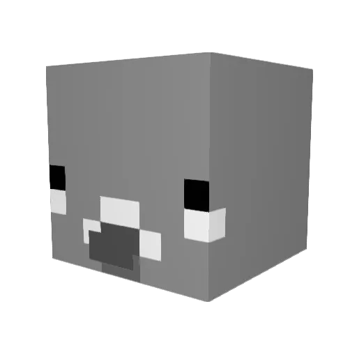 Din3010 Minecraft avatar head, 3D render