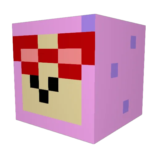 Din9us Minecraft avatar head, 3D render