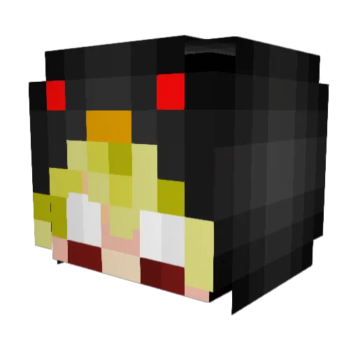 DinBejbVire Minecraft avatar head, 3D render