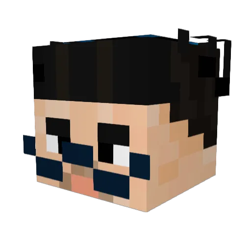 DinFarErSkitso Minecraft avatar head, 3D render