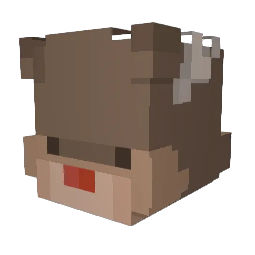 Din_Rio Minecraft avatar head, 3D render