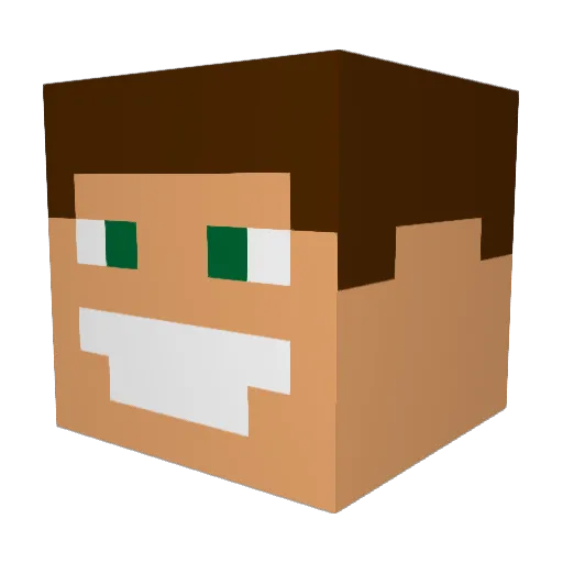 Dina_Ayada Minecraft avatar head, 3D render