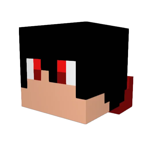 DinamiteGamer Minecraft avatar head, 3D render