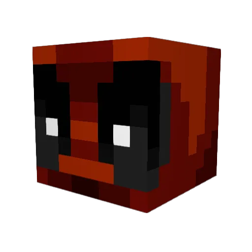 Dinasys Minecraft avatar head, 3D render