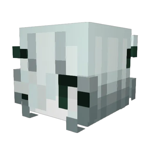 Dinatoc Minecraft avatar head, 3D render