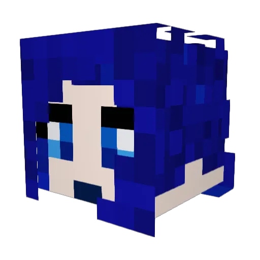 Dinerell Minecraft avatar head, 3D render