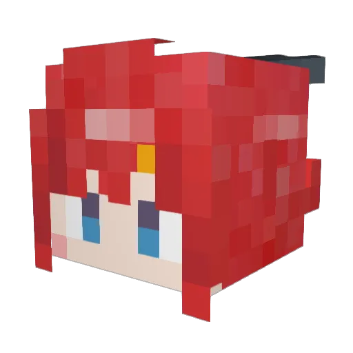 DingZhenNumber1 Minecraft avatar head, 3D render
