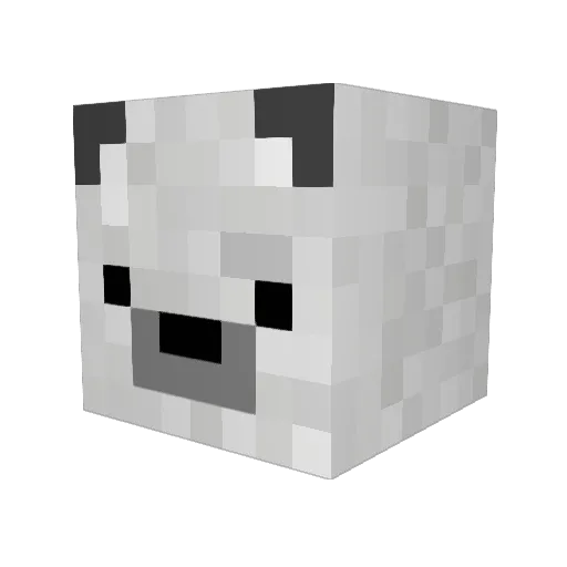 DingelBARRY Minecraft avatar head, 3D render