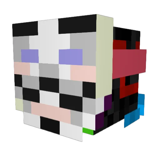 Dinger52404 Minecraft avatar head, 3D render