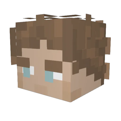 DingleBergTheVII Minecraft avatar head, 3D render
