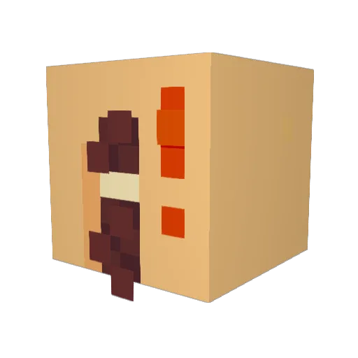 DingleDong25 Minecraft avatar head, 3D render