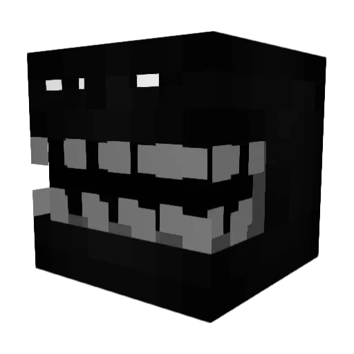 Dingletoes Minecraft avatar head, 3D render