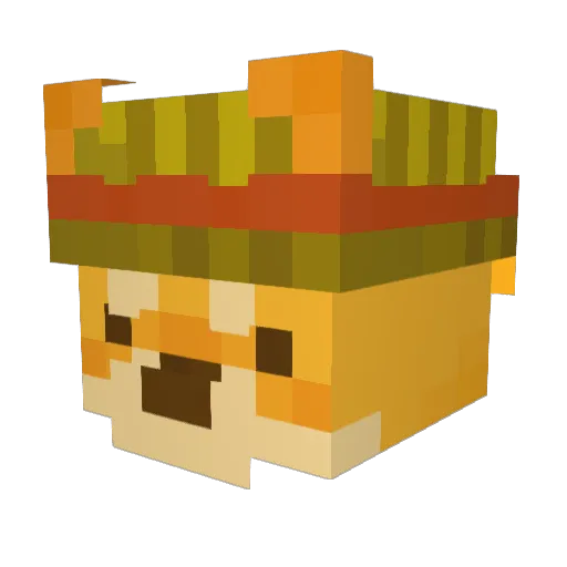Dingo_Ditch Minecraft avatar head, 3D render