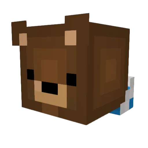 Dingosxm Minecraft avatar head, 3D render