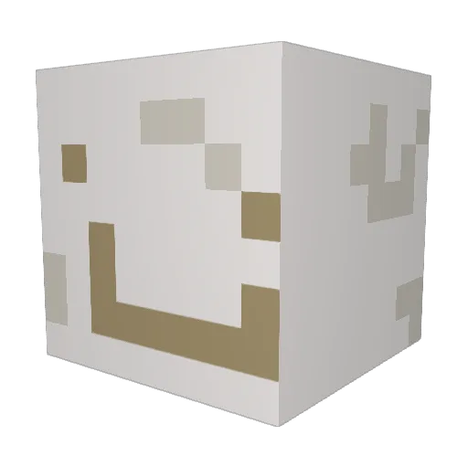 Dingugus Minecraft avatar head, 3D render
