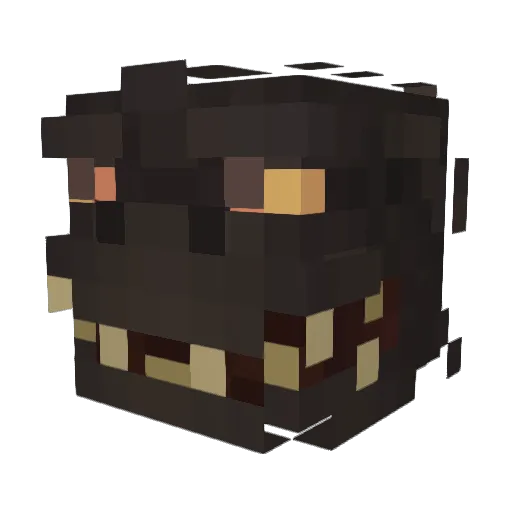 Dingus660 Minecraft avatar head, 3D render