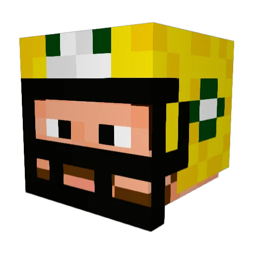 Dingy099 Minecraft avatar head, 3D render