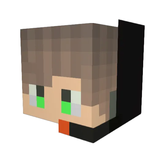 DinhPro_VN Minecraft avatar head, 3D render