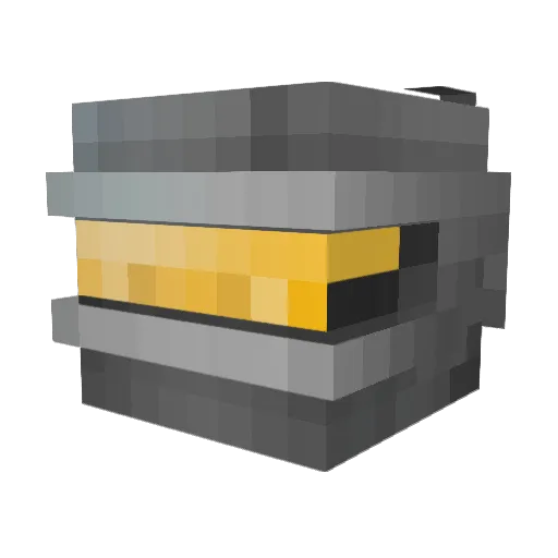 Dinhton Minecraft avatar head, 3D render