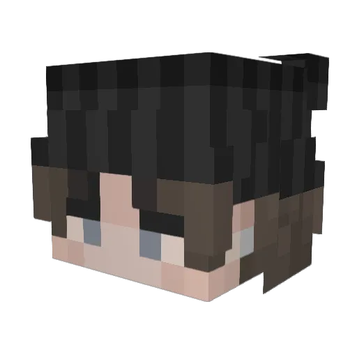 DinioVal Minecraft avatar head, 3D render