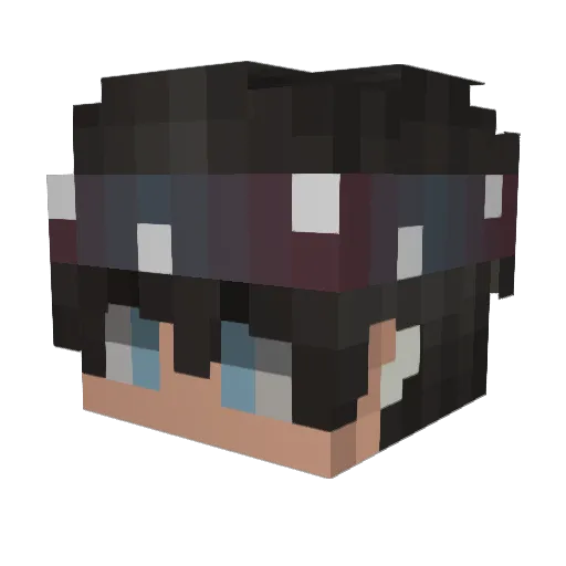 DinisRato69 Minecraft avatar head, 3D render