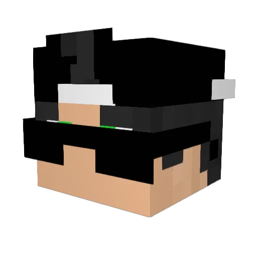DinizDemonic Minecraft avatar head, 3D render