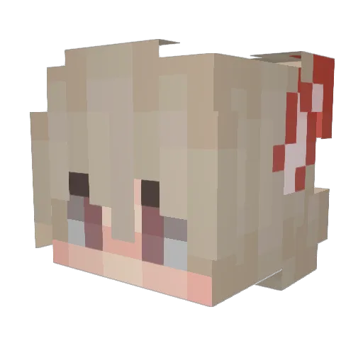 DinizTinocod Minecraft avatar head, 3D render