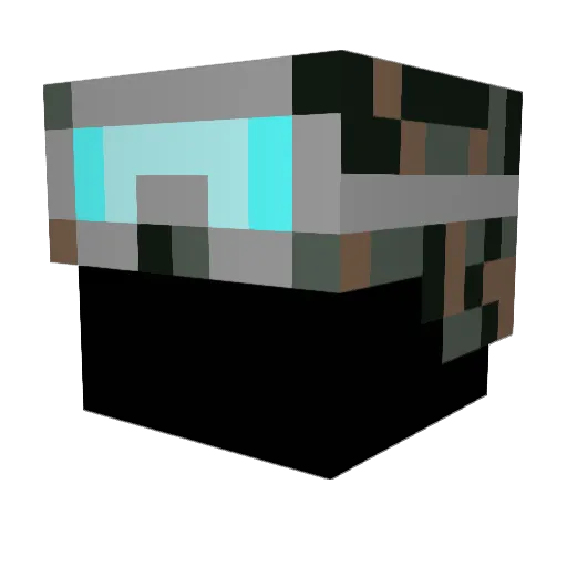 Dinker1124 Minecraft avatar head, 3D render