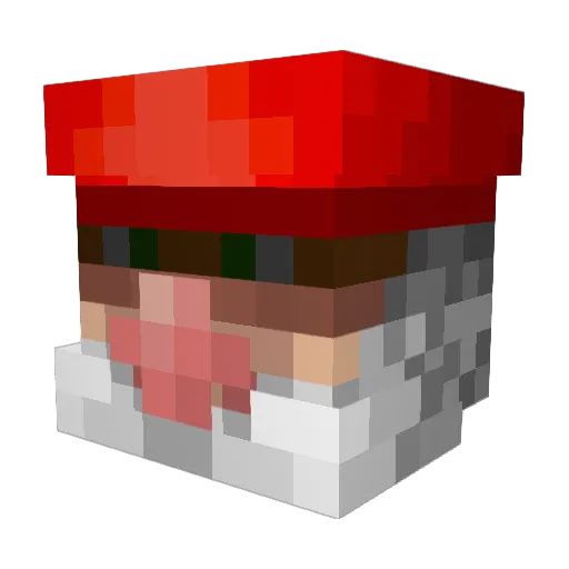 DinkyDhampir Minecraft avatar head, 3D render