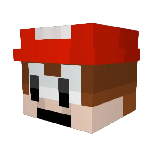 DinkyTwinky69 Minecraft avatar head, 3D render