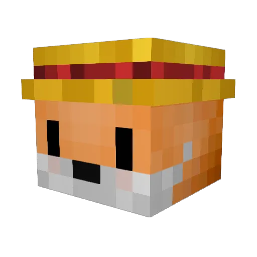 Dinmamma360 Minecraft avatar head, 3D render