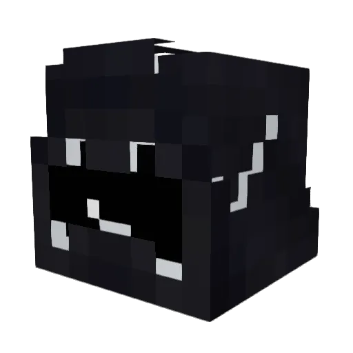 Dinnerbone_53475 Minecraft avatar head, 3D render