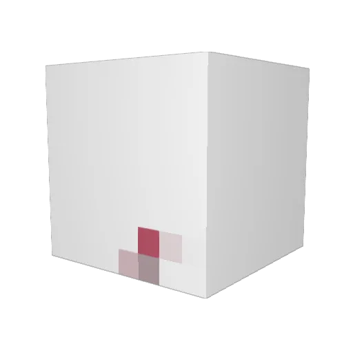Dinners4Sinners Minecraft avatar head, 3D render