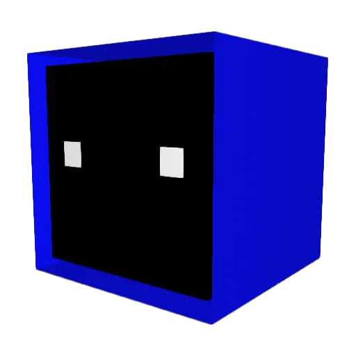 Dinnertime666 Minecraft avatar head, 3D render