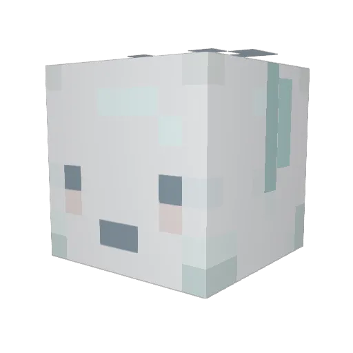 Dino0108 Minecraft avatar head, 3D render