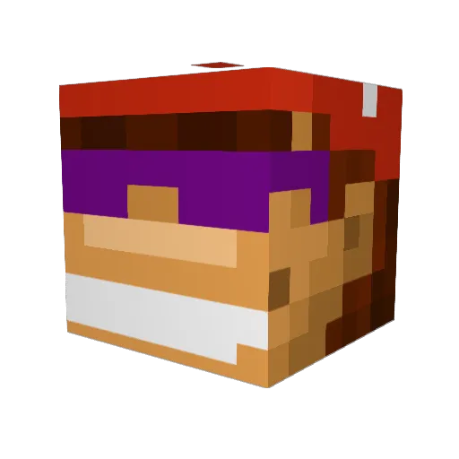 Dino2145 Minecraft avatar head, 3D render