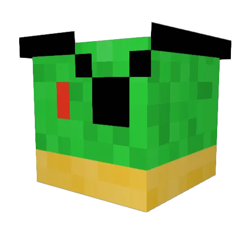 DinoBo2013 Minecraft avatar head, 3D render