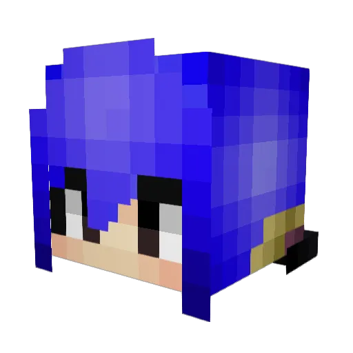 DinoCat10 Minecraft avatar head, 3D render